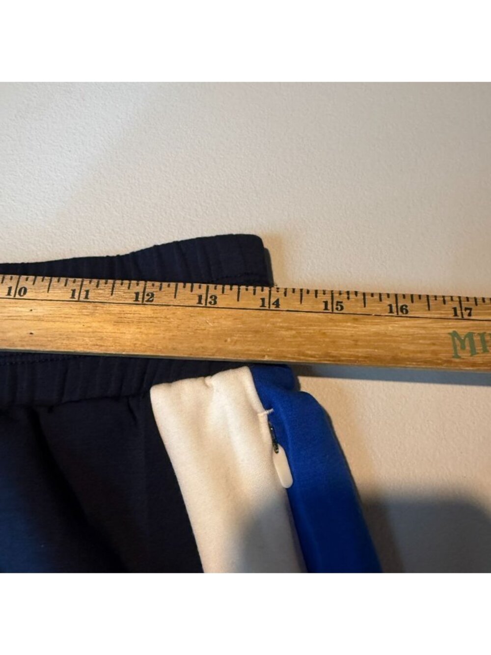 Spanx Women L Air Essentials Wide Leg Pant Navy Blue Stripe Stretch Flowy PullOn - Picture 9 of 12